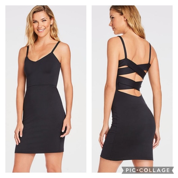 Fabletics Dresses & Skirts - NWT Fabletics Malindi Dress Criss-Cross Strappy Back Dress Large